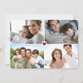 Whimsical Winter Greenery 5 Foto Feestdagenkaart (Achterkant)