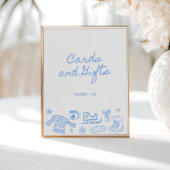 Whimsical Winter Hand getrokken Kaarten en geschen Poster