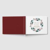 Whimsical Winter Heilige Berries Wreath Wedding Gastenboek (Volledig)