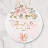 Whimsical Winter meisje baby shower bedankt Bedankjes Labels (Voorkant)