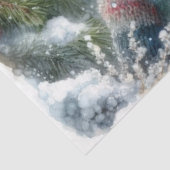 Whimsical Winter Mouse Kerstbos Decoupage Tissuepapier (Detail)