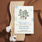 Whimsical Winter Nederland & Bloom Verjaardag Kaart