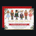 Whimsical Winter Nutcracker Kids Birthday Kaart<br><div class="desc">Deze uitnodiging is ideaal voor elke gek op het feest,  zoals een verjaardag,  baby shower,  kerstfeest,  enzovoort.</div>