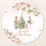 Whimsical Winter Onederland de Notenkraker Kartonnen Onderzetters<br><div class="desc">Whimsical Winter Onederland de Notenkraker Papier Onderzetter Matching items beschikbaar.</div>