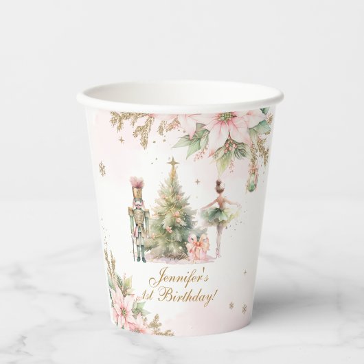 Whimsical Winter Onederland de Notenkraker Papieren Bekers (Voorkant)