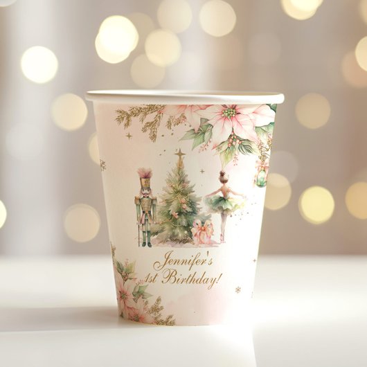 Whimsical Winter Onederland de Notenkraker Papieren Bekers