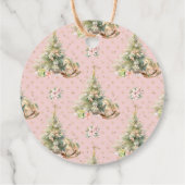 Whimsical Winter Onederland Kerst Bedankt Bedankjes Labels (Achterkant)