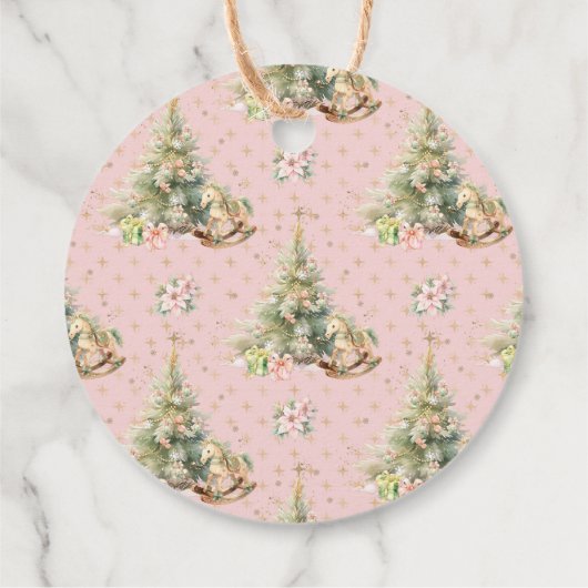 Whimsical Winter Onederland Kerst Bedankt Bedankjes Labels (Achterkant)