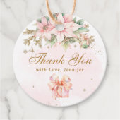 Whimsical Winter Onederland Kerst Bedankt Bedankjes Labels (Voorkant)