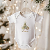 Whimsical winter Onederland kerstboom Romper