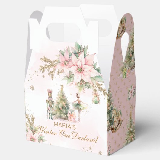 Whimsical Winter Onederland pastel bedankt Bedankdoosjes (Geopend)