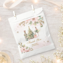 Whimsical Winter Onederland pastel bedankt Bedankzakje