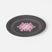 Whimsical Winter Onederland Snowflake Birthday Pin Papieren Bordje (Gekanteld)