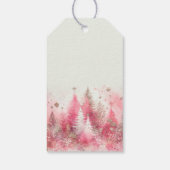 Whimsical Winter Prinses Sprookje Eerste Verjaarda Cadeaulabel (Achterkant)