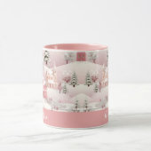 Whimsical Winter Roze Dorp Kerst Mok (Midden)