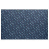 Whimsical Winter Snowflake Pattern Navy Light Blue Stof (Yard (91,4 cm))