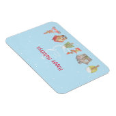 Whimsical Winter Street Holiday Magneet (Rechterzijde)