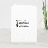 Whimsical Winter Vakantie Groeten Kaarten (Achterkant)