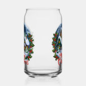 Whimsical Winter Village Snow Wereldbol Blikvorm Glas (Links)