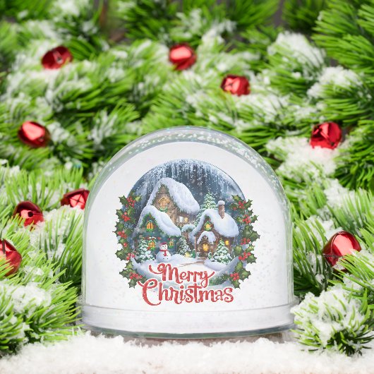 Whimsical Winter Village Snow Wereldbol Sneeuwbol (Kerstmis)