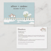 Whimsical Winter Wedding Routebeschrijving Chubby Informatiekaartje (Voorkant / Achterkant)