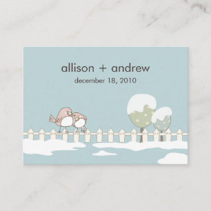 Whimsical Winter Wedding Routebeschrijving Chubby Informatiekaartje