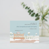 Whimsical Winter Wedding Save the Date Briefkaart (Staand voorkant)