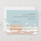 Whimsical Winter Wedding Save the Date Card (Voorkant)