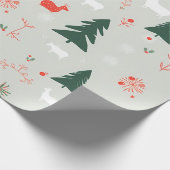 Whimsical Winter Wonderland Cadeaupapier (Hoek)