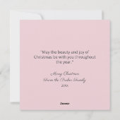 Whimsical Winter Wonderland House Kerstmis Feestdagenkaart (Achterkant)