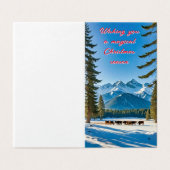 Whimsical Winter Wonderland Kaart (Buitenkant ongevouwen)