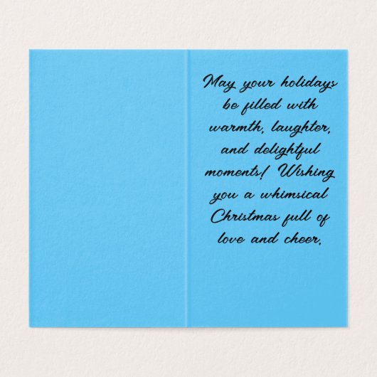 Whimsical Winter Wonderland Kaart (Binnenkant ongevouwen)