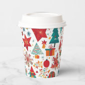 Whimsical Winter Wonders Paper Cup Papieren Bekers (Links)