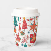 Whimsical Winter Wonders Paper Cup Papieren Bekers (Achterkant)