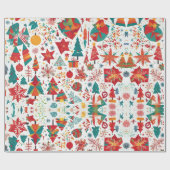 Whimsical Winter Wonders Wrapping Paper Cadeaupapier (Vlak)