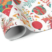 Whimsical Winter Wonders Wrapping Paper Cadeaupapier (Rol Hoek)