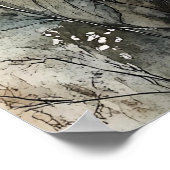 Whimsical Winter Woodland Fairy & Fox Nursery Art Poster (Hoek)