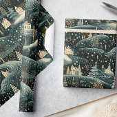 Whimsical Winter Woodland Kerstmis Cadeaupapier