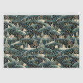 Whimsical Winter Woodland Kerstmis Decoupage Tissuepapier (Voorkant)