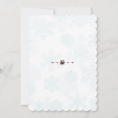 Whimsical Winter Wreath Sip & See Baby shower Kaart (Achterkant)