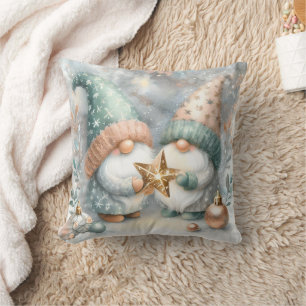 Whimsical Winterkabouters Roos Gouden Waterverf De Kussen