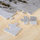 Whimsical Wintry Wooded Creek Bed Scene Legpuzzel (Zijkant)