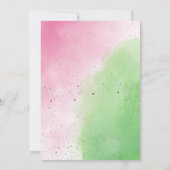 Whimsical Witch Birthday Party Kaart (Achterkant)