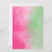 Whimsical Witch Birthday Party Kaart (Achterkant)