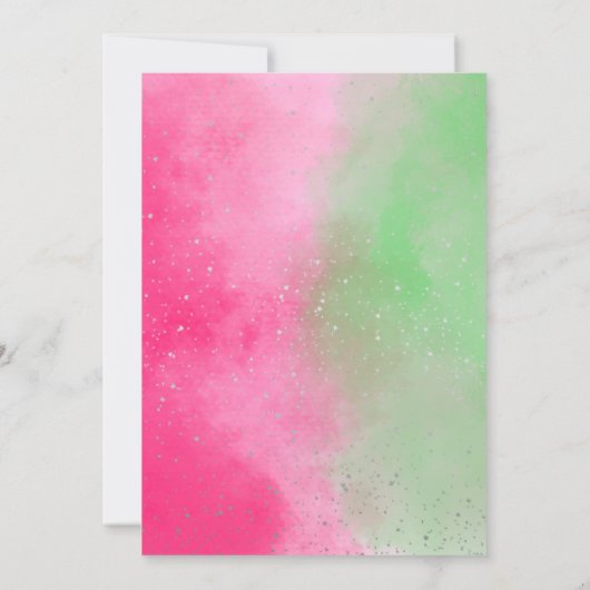 Whimsical Witch Birthday Party Kaart (Achterkant)