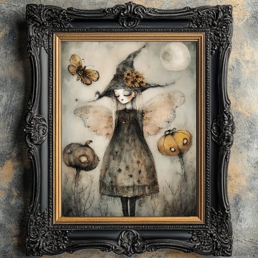 Whimsical Witch en pompoenen Decoupage Tissuepapier