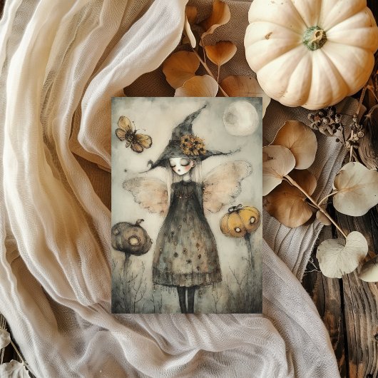 Whimsical  Witch en pompoenen Decoupage Tissuepapier