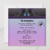 Whimsical Witch Legs Halloween Party Kaart (Achterkant)