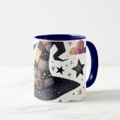 Whimsical Witch Pet en hemelse magie Mok (Voorkant rechts)