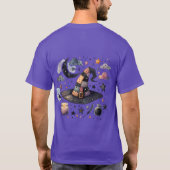 Whimsical Witch Pet en hemelse magie T-shirt (Achterkant)